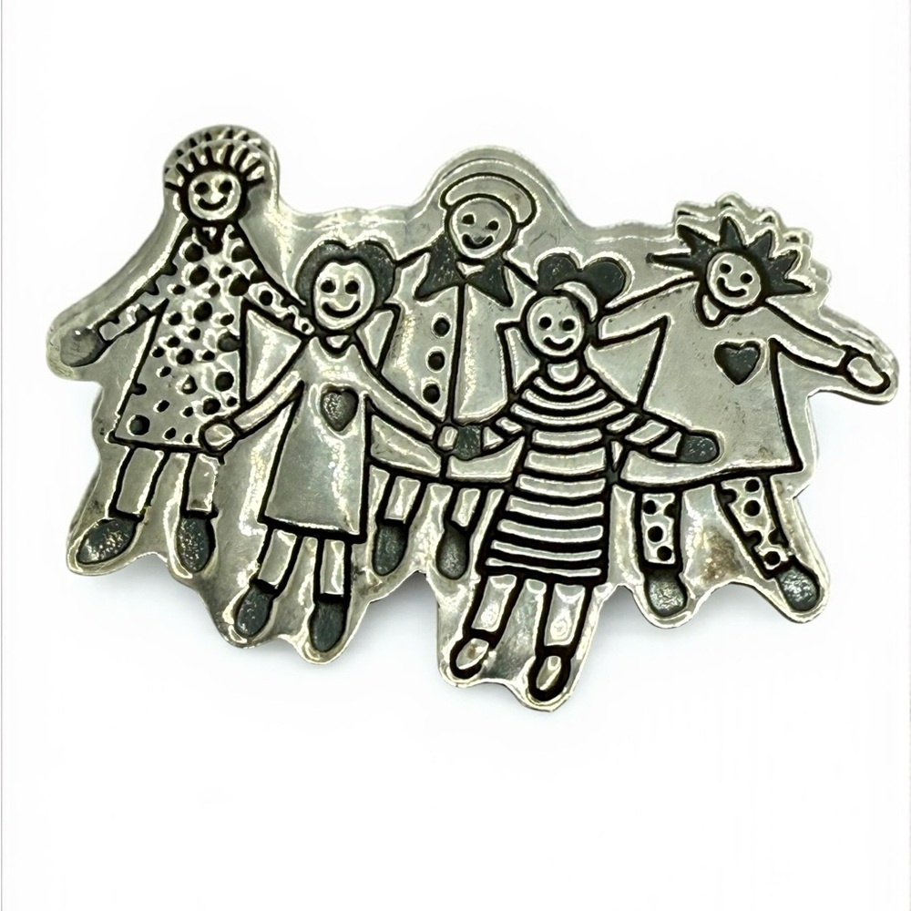 NWT Vintage Sterling Silver “Save the Children” Brooch – Mexico 925 EFS – 2.5”